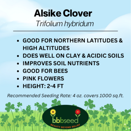 Image of alsike clover label