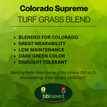 Image of colorado supreme turf grass label