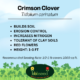 Image crimson clover label